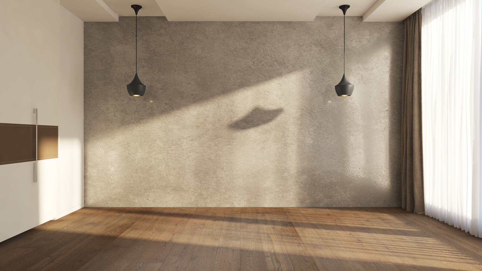 3D Bedroom Unfurnished